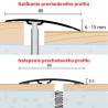 Prechodová lišta 80x6,5 mm - orech prisca